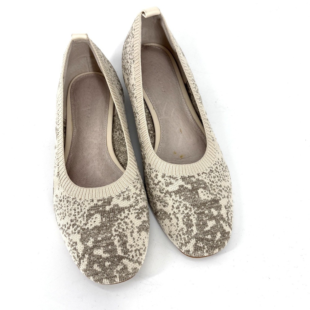 SANCTUARY Ballet Flats Womens 8 Beige Mesh Social Round Toe Slip On